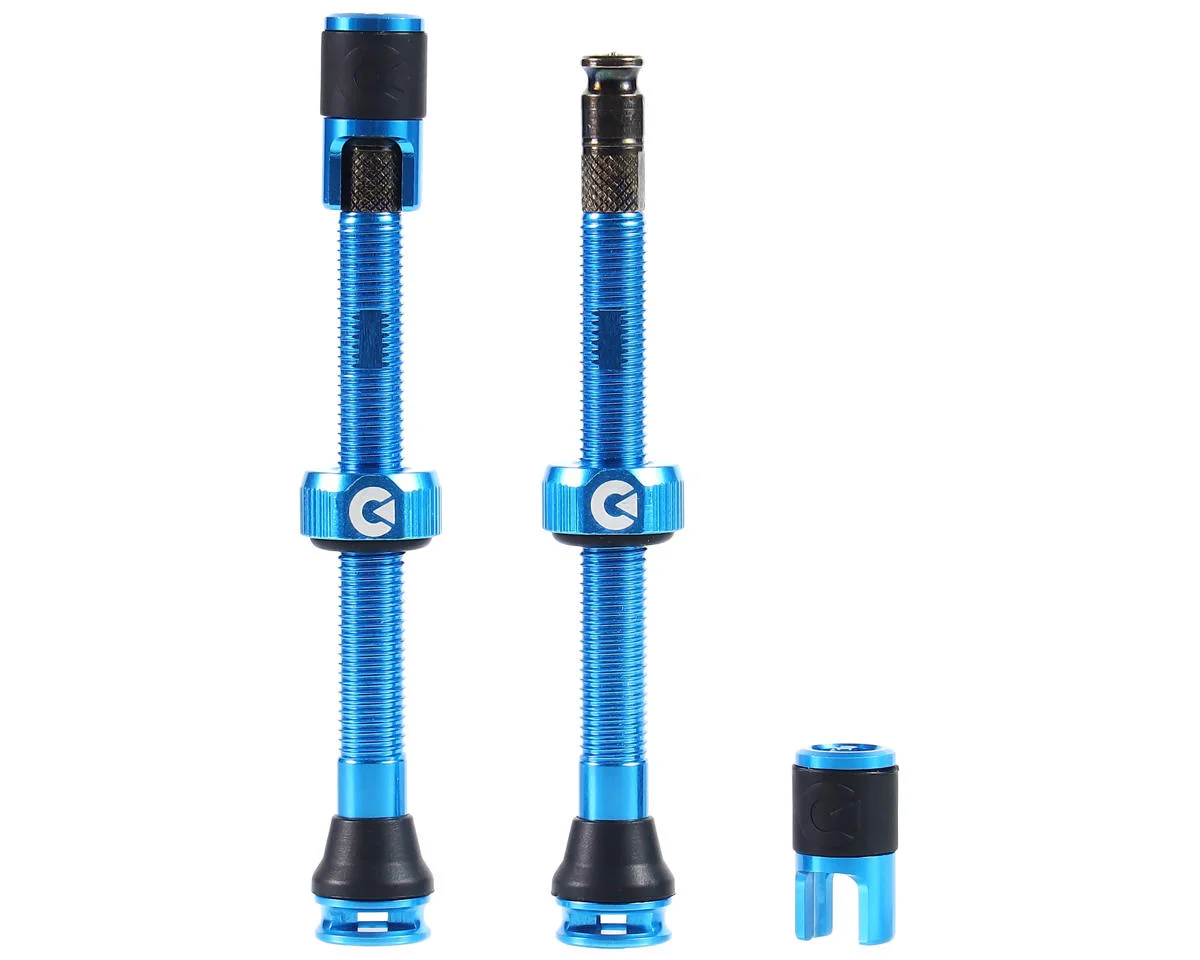 Clik Tubeless Valve Set (Hyper Blue) (Pair) (60mm)